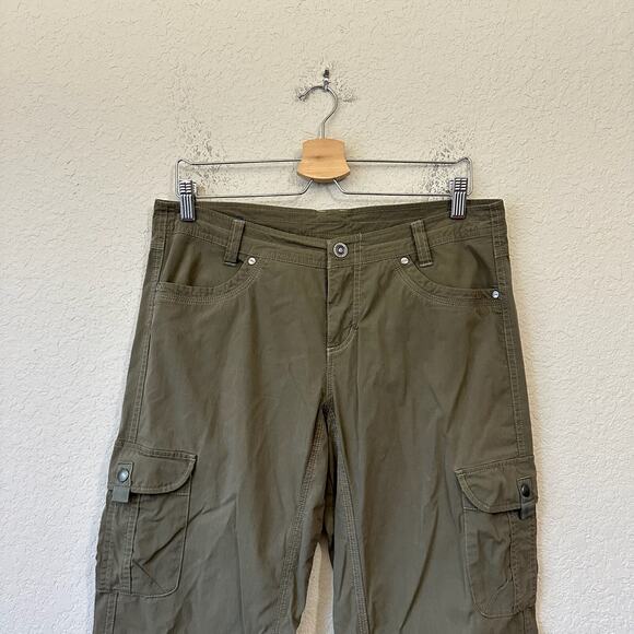 KUHL Splash Roll-Up Pant Olive Green Cargo Straight Camping Hiking - Picture 4 of 16